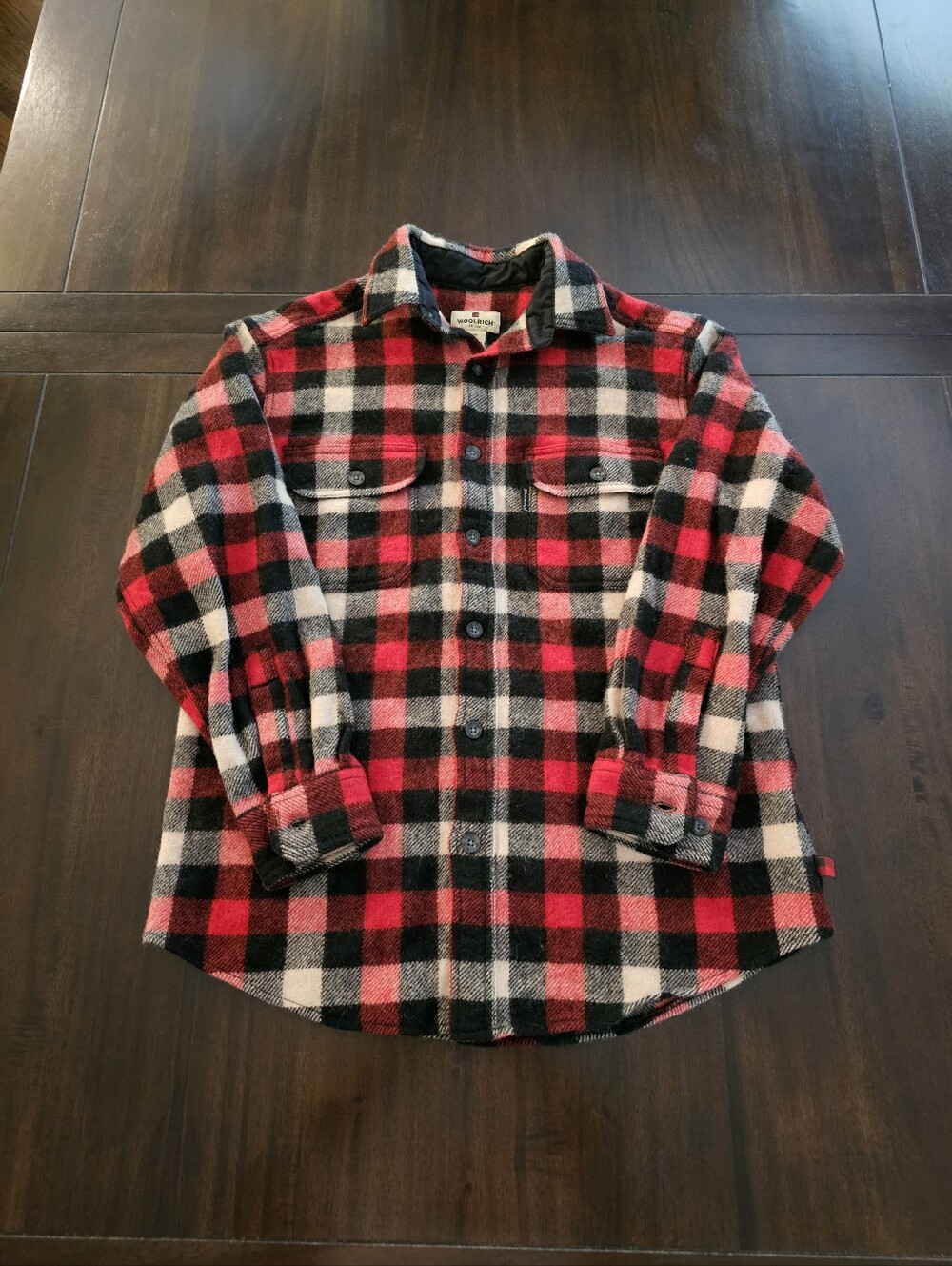 Woolrich Buffalo Plaid Wool Shirt Size Medium